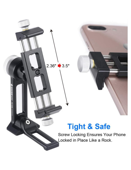 Adaptador de Montaje para Trípode SHINEWEE PC-90S Ajustable