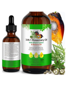 Aceite 3 en 1 Valleylux - Romero, Ricino Negro y Batana 60ml