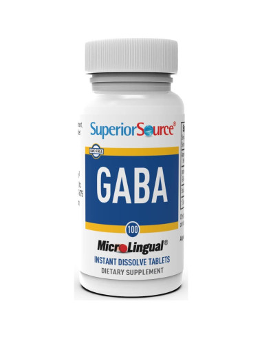 Tabletas MicroLinguales GABA 100 mg Superior Source - Soporte Sueño y Estrés