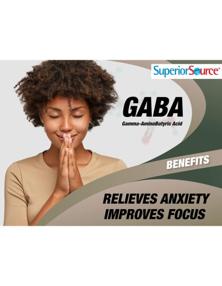 Tabletas MicroLinguales GABA 100 mg Superior Source - Soporte Sueño y Estrés