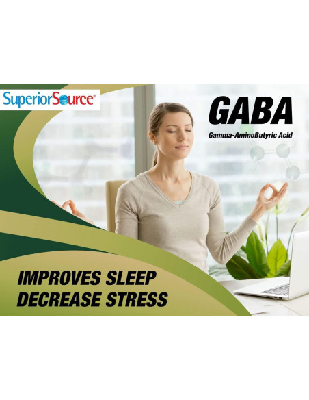Tabletas MicroLinguales GABA 100 mg Superior Source - Soporte Sueño y Estrés