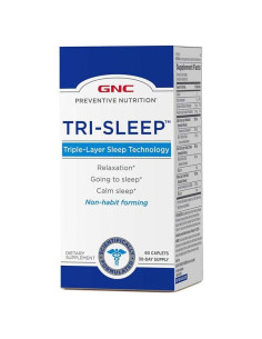 Suplemento GNC Tri-Sueño 60 Tabletas Relax y Sueño