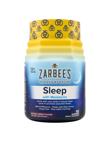 Gomitas de Melatonina Zarbee's 3mg para Dormir 60 Unidades