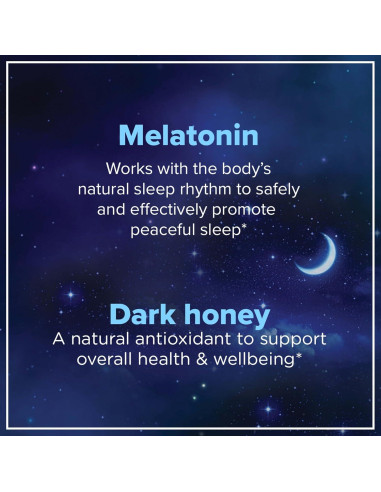 Gomitas de Melatonina Zarbee's 3mg para Dormir 60 Unidades