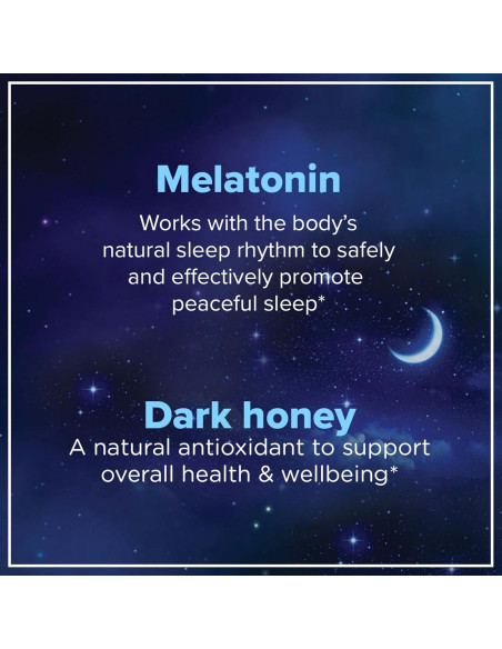 Gomitas de Melatonina Zarbee's 3mg para Dormir 60 Unidades