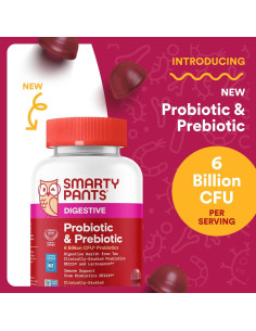 SmartyPants Gomas Probioticas y Prebioticas Uva 60 Gomas 2