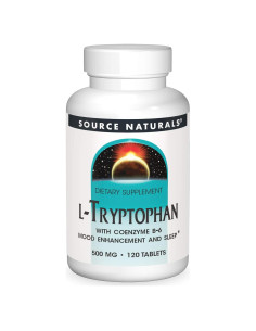 L-Tryptophan Source Naturals 500mg 120 Tabletas Relajación