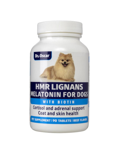 Suplemento para Perros Dr. Oscar 3en1: Lignanos HMR, Melatonina y Biotina