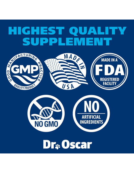 Suplemento para Perros Dr. Oscar 3en1: Lignanos HMR, Melatonina y Biotina