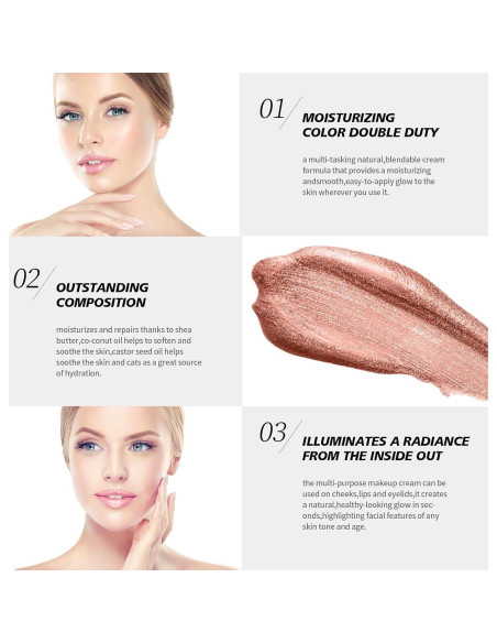 Bálsamo Milagroso Hidratante Lamu's Cosmetics 50g - Rubor Crema