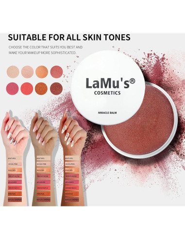 Bálsamo Milagroso Hidratante Lamu's Cosmetics 50g - Rubor Crema