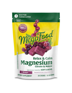 MegaFood Galletas Blandas de Magnesio Uva 30 Unidades