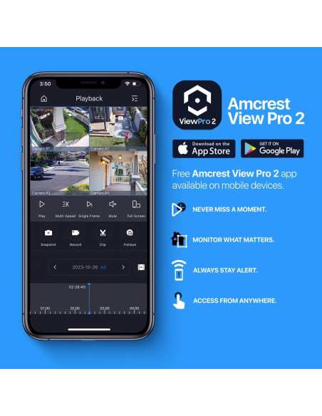 Cámara IP Turret POE Amcrest 5MP con Visión Nocturna 30m Cámara IP Turret POE Amcrest 5MP con Visión Nocturna 30m