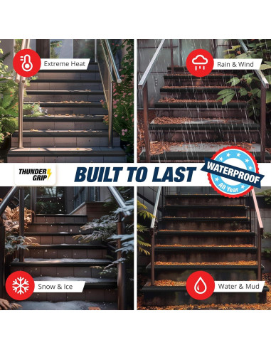 Protector de Borde de Escalera 2.44 m THUNDER GRIP Antideslizante