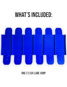 Salto de 6 Carriles Azul para Pista Super Hot Wheels 2