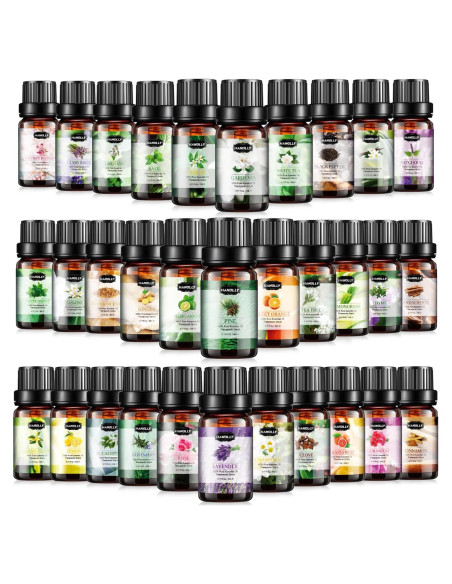 Juego de 32 Aceites Esenciales 5ml - Aromaterapia Hanolly Juego de 32 Aceites Esenciales 5ml - Aromaterapia Hanolly