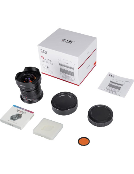 Lente Gran Angular 9mm F5.6 7artisans para Sigma/Panasonic/Leica