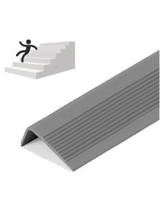 Bisel de Escalera Antideslizante TONGMO 1m Gris PVC