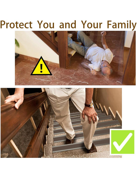 Bisel de Escalera Antideslizante TONGMO 1m Gris PVC