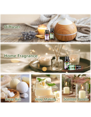 Juego de 32 Aceites Esenciales 5ml - Aromaterapia Hanolly