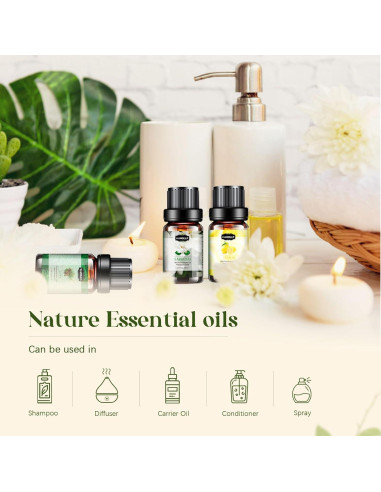 Juego de 32 Aceites Esenciales 5ml - Aromaterapia Hanolly