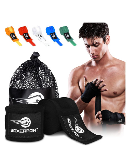 Envolturas de Boxeo Ringside 180cm Boxerpoint - Unisex