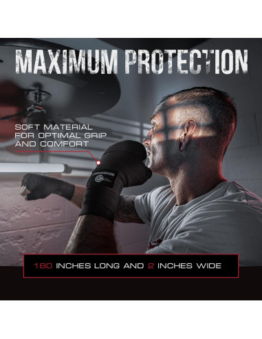 Envolturas de Boxeo Ringside 180cm Boxerpoint - Unisex