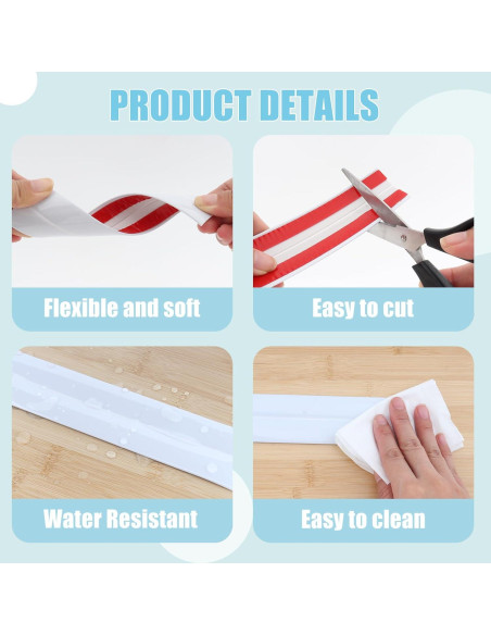 Moldura autoadhesiva flexible Astrallgn 9m blanca para esquinas