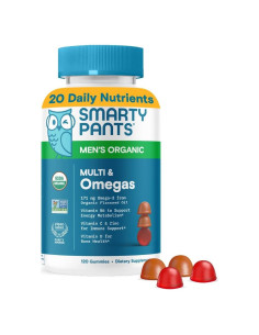 SmartyPants Multivitamina Orgánica para Hombres - 120 Gominolas
