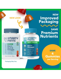 SmartyPants Multivitamina Orgánica para Hombres - 120 Gominolas 2