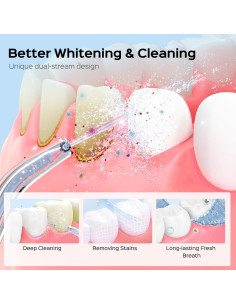 Irrigador de Agua Blanqueador COSLUS W40 con 30 Recargas Menta 2