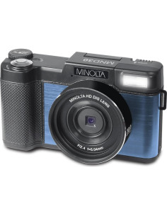 Cámara Digital Minolta MND30 30MP 2.7K QHD Pantalla 3" 2
