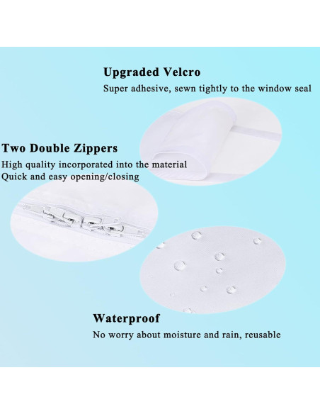 Kit de Sello de Ventana Jyxmor 3M 300cm para Aire Acondicionado