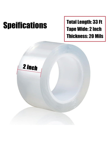 Cinta de Sellado Transparente Noabaco 5 cm x 10 m Sin Residuo