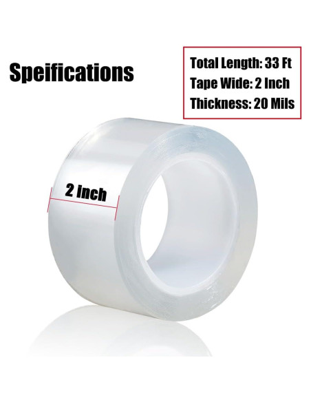 Cinta de Sellado Transparente Noabaco 5 cm x 10 m Sin Residuo