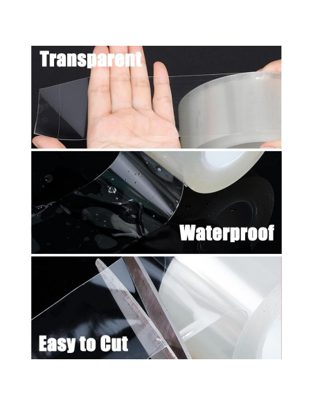 Cinta de Sellado Transparente Noabaco 5 cm x 10 m Sin Residuo