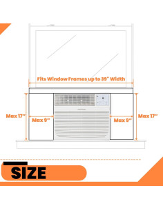 Paneles Aislantes para Aire Acondicionado GCGOODS 43x23 cm 2