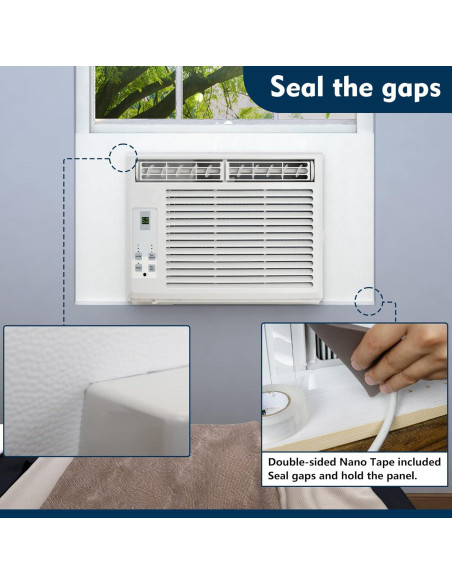 Panel Aislante para Aire Acondicionado 121.92 cm Blanco Panel Aislante para Aire Acondicionado 121.92 cm Blanco