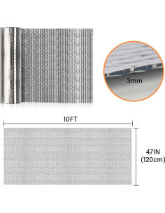 Rollo Aislamiento Reflectante Doble VUAOHIY 119x305 cm 2