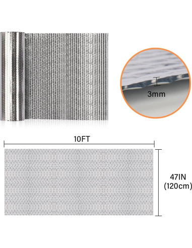 Rollo Aislamiento Reflectante Doble VUAOHIY 119x305 cm