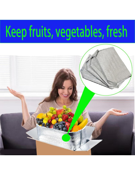 4 Bolsas de Aislamiento Reutilizables Yuanwovv 35.6x23.4x33.5cm