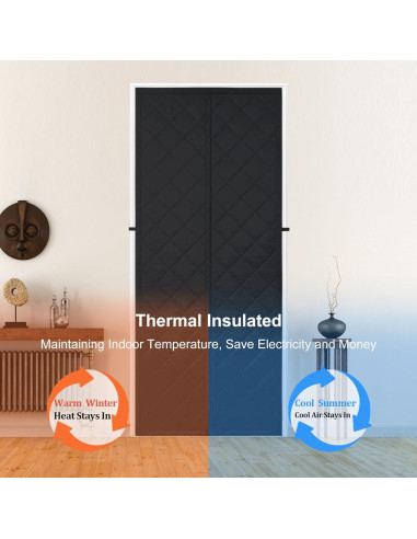 Cortina de Puerta Aislante Magnética Odocovo 96.5x208.3cm