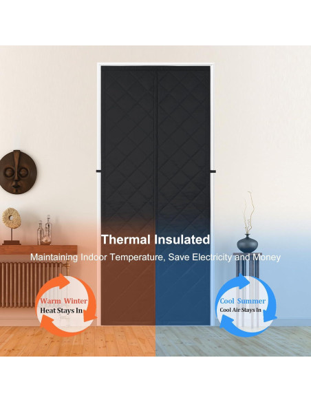 Cortina de Puerta Aislante Magnética Odocovo 96.5x208.3cm Cortina de Puerta Aislante Magnética Odocovo 96.5x208.3cm