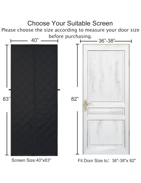 Cortina de Puerta Aislante Magnética Odocovo 96.5x208.3cm Cortina de Puerta Aislante Magnética Odocovo 96.5x208.3cm