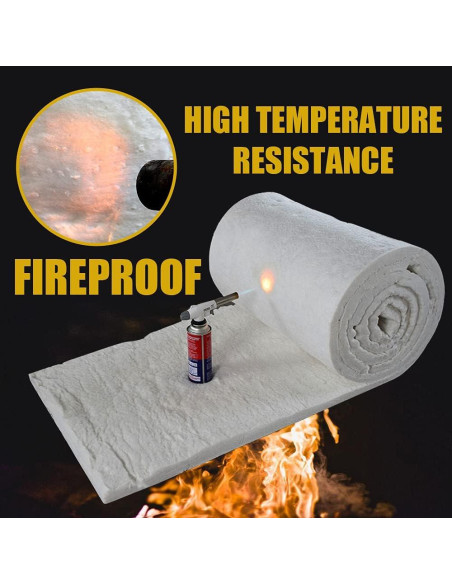 Manta Aislante de Fibra Cerámica Geesic 60x30 cm Ignífuga