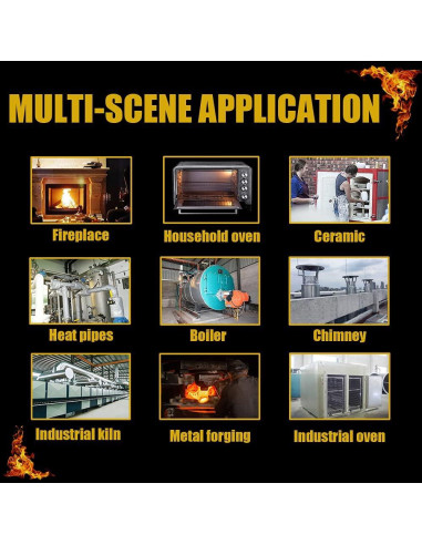 Manta Aislante de Fibra Cerámica Geesic 60x30 cm Ignífuga