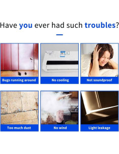 Tapón para puerta YYGCL 99 cm con adhesivo fuerte - Ahorro de energía 2