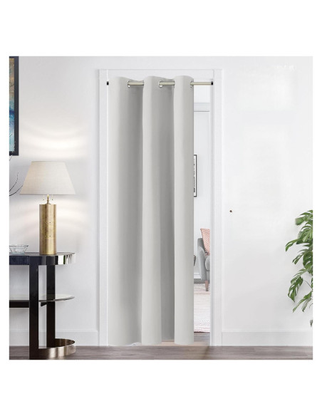 Cortina Opaca Deconovo 42x84 cm Aislante Térmico y Acústico