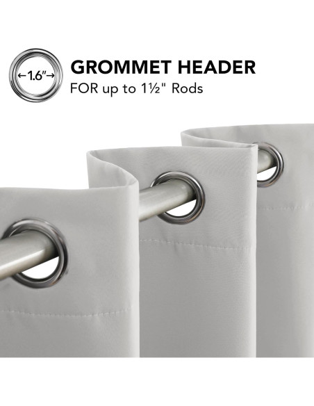 Cortina Opaca Deconovo 42x84 cm Aislante Térmico y Acústico