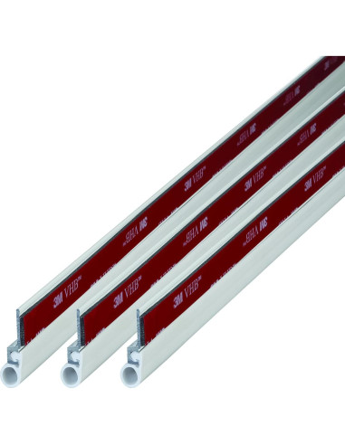 Kit Sello Puertas Autoadhesivo M-D 1.07m Aluminio Vinilo Blanco